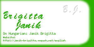 brigitta janik business card